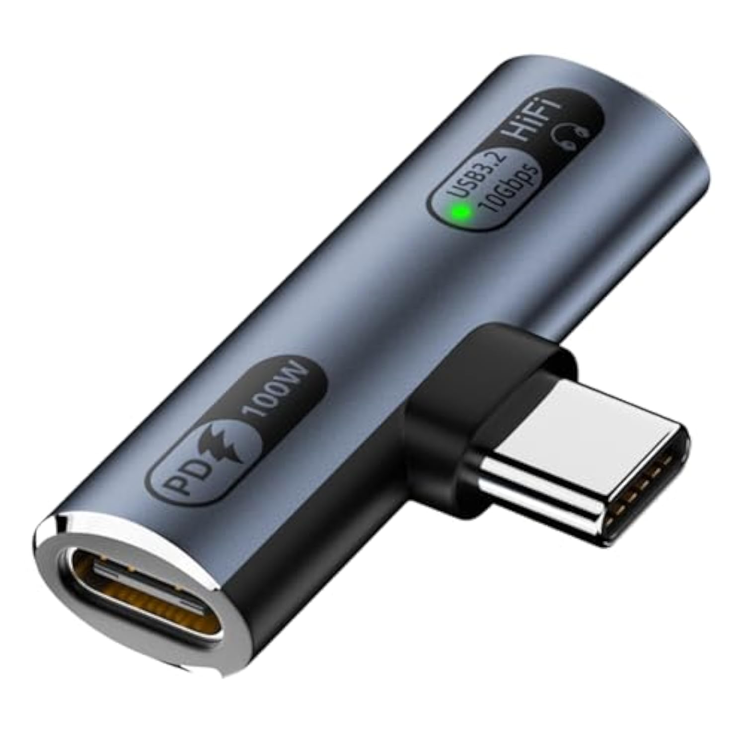 Usb C Splitter With 100W Fast Charging, Dual Usb C Headphone And Charger Adapter Dongle For Iphone 16/15 Series, Ipad, Macbook, Galaxy S24/S23 And More (Grey)