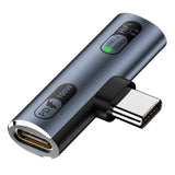 Usb C Splitter With 100W Fast Charging, Dual Usb C Headphone And Charger Adapter Dongle For Iphone 16/15 Series, Ipad, Macbook, Galaxy S24/S23 And More (Grey)