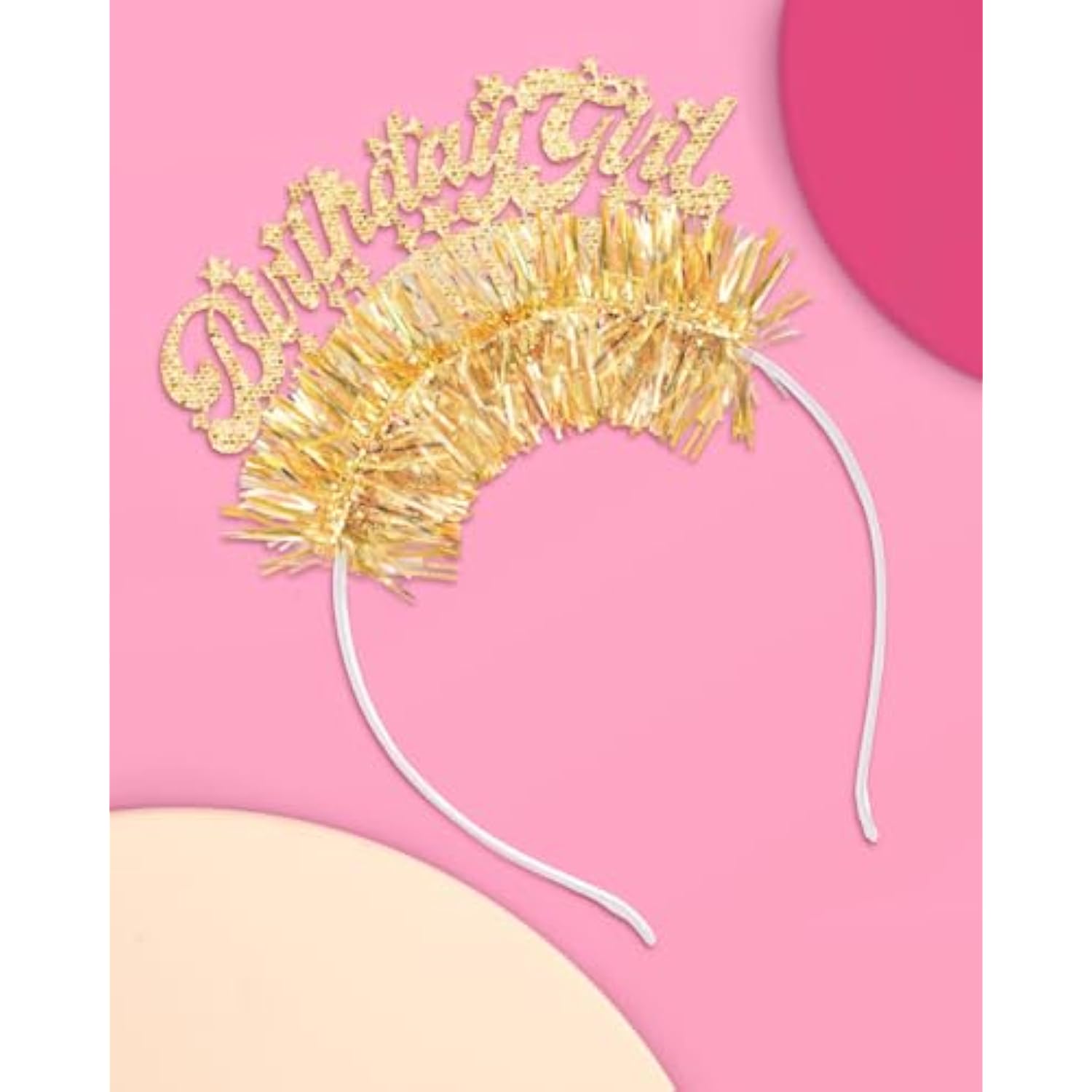 Gold Birthday Girl Headband - Fits Adult + Child | Bday Hair Accessory, 21St Party Favor, Golden Decorations, 30Th Supplies, Sweet 16, Cute Head Piece