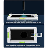 amFilm [3+3 Pack 3D Curved Tempered Glass for S23 Ultra Screen Protector Samsung Galaxy 6.8 Inch with Liquid Dispersion Tech, Designed for Fingerprint Reader, Upgraded Easier Application Tray.