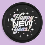 25-Pack 9-Inch New Year 2024 Disposable Plates for NYE Party Decor