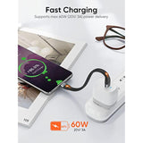CableCreation Short USB C Cable 6inch, USBC to USBC PD FastCharging Cord, USB