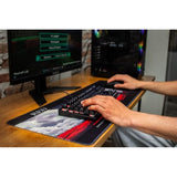 Red Extended Gaming Mouse Pad – Xl Desk Mat – Precision Micro-Weave Surface – Non-Slip Rubber Base, Water-Resistant, Durable Stitched Edges – Ideal For Gaming, Office, And Home Setups