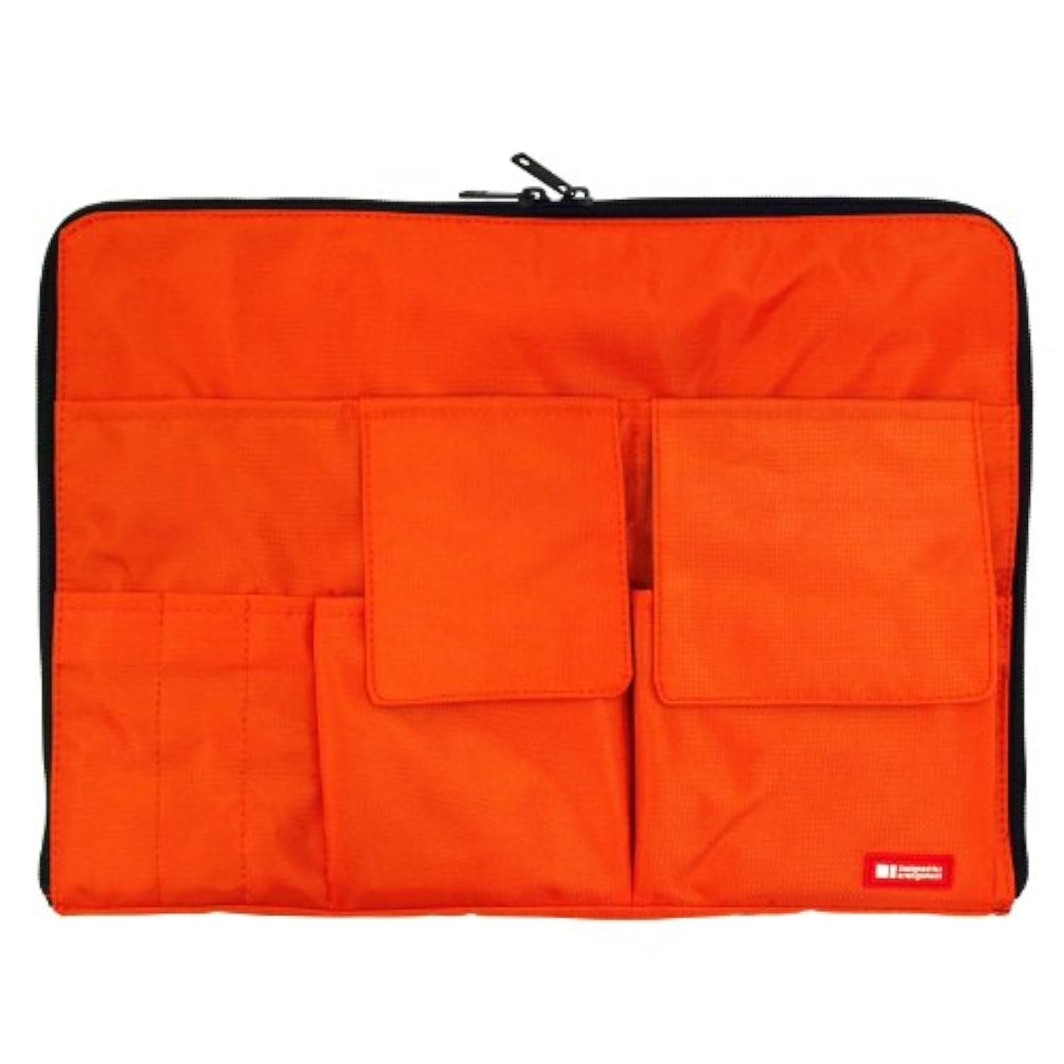 Lihitlab Laptop Sleeve With Storage Pockets (Bag-In-Bag), 10 X 13.8 Inches, Orange (A7554-4)