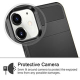 Compatible With Iphone 12 Case 5G Wallet Cover Credit Card Holder Slot Sliding Back Pocket Anti-Scratch Dual Layer Protective Compatible With Iphone 12 5G Black