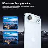 2+2 Pack For Iphone 17 Air Privacy Screen Protector With Camera Lens Protector, Anti Spy Tempered Glass Protection Film With Easy Installation Frame, 9H Hardness, Scratch Resistant, Case Friendly