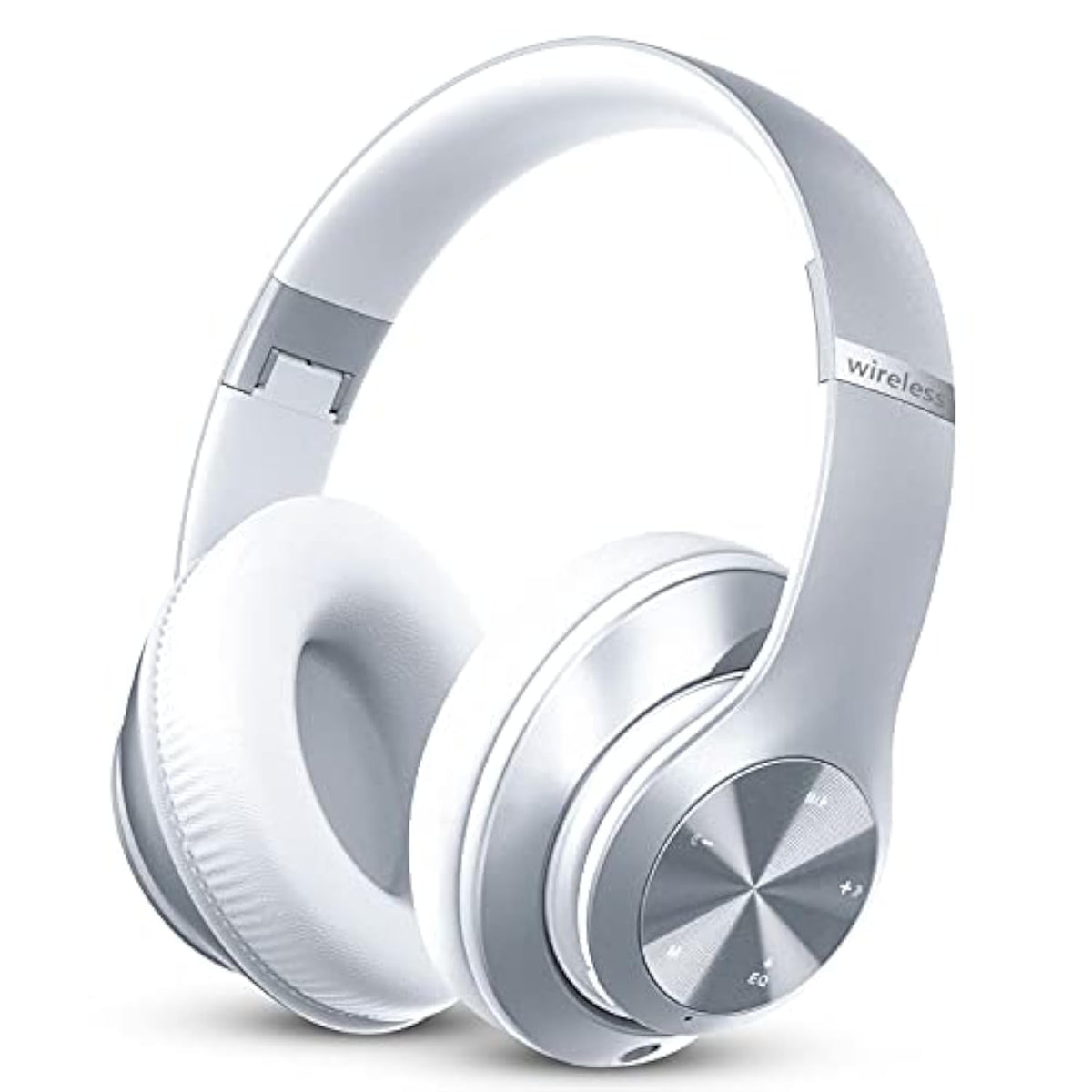 Headphones Wireless Bluetooth,60 Hours Playtime Foldable Lightweight Bluetooth Headphones Wireless Over Ear Wired Hifi Stereo With 6 Eq Modes, Deep Bass Adjustable Headset With Mic, Fm, Tf For Adults
