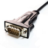 Premium USB 2.0 to RS232 Serial DB9 Adapter Cable 6 Feet - Supports Windows 11, 10, 8, 7, Vista, XP, 2000, 98, Linux and Mac - Built with FTDI Chipset and Thumbscrews