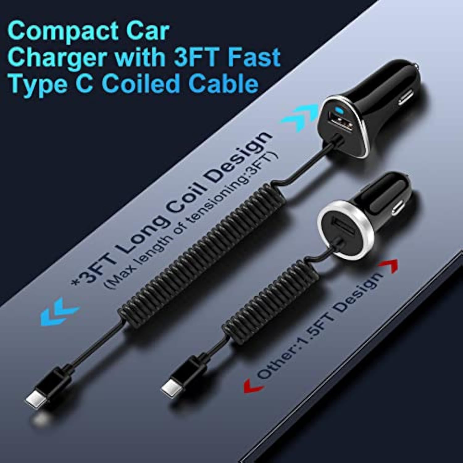 Type C Fast Car Charger For Samsung Galaxy Z Fold