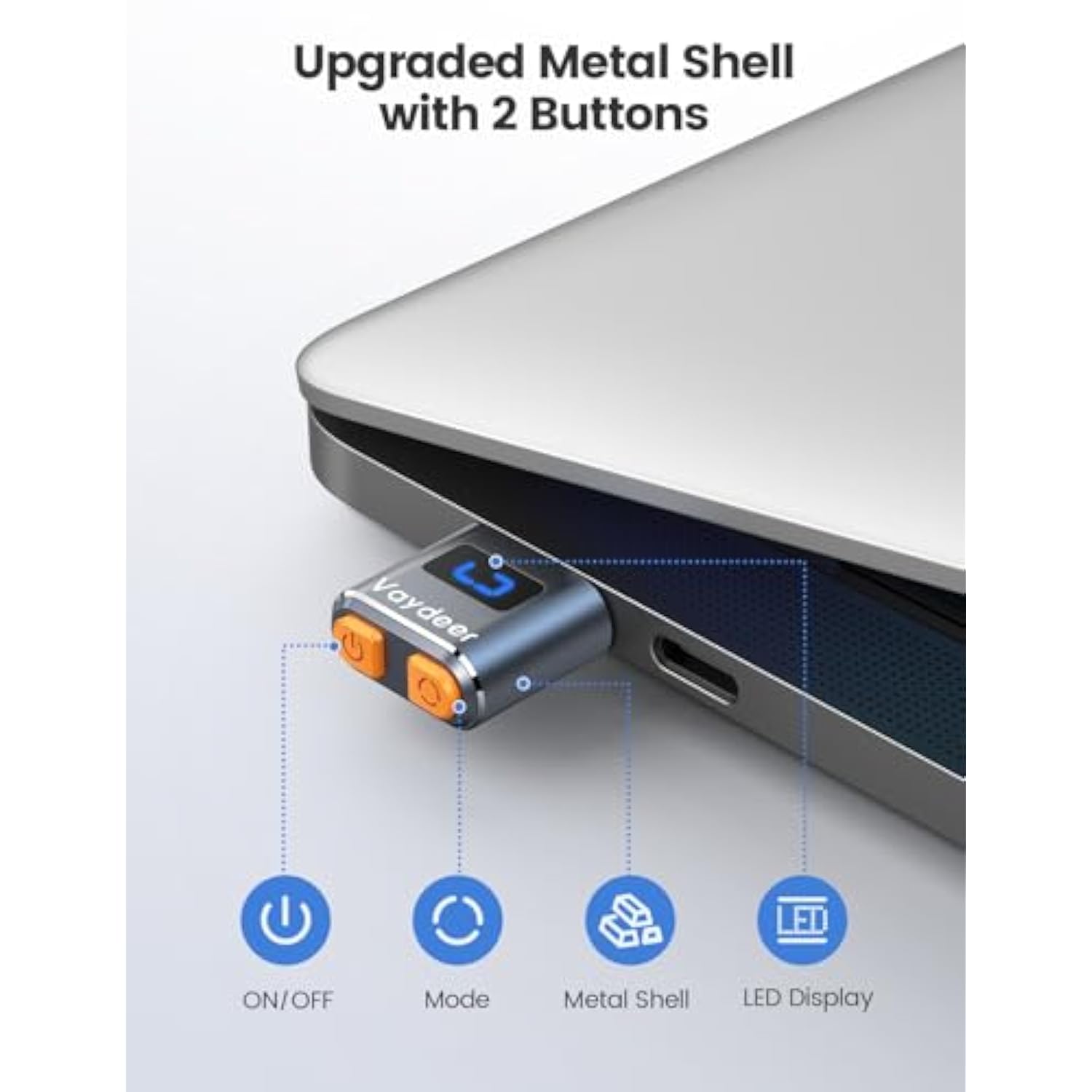 Mini Mouse Jiggler Plug And Play With On/Off Switch, 100% Undetectable Usb Por