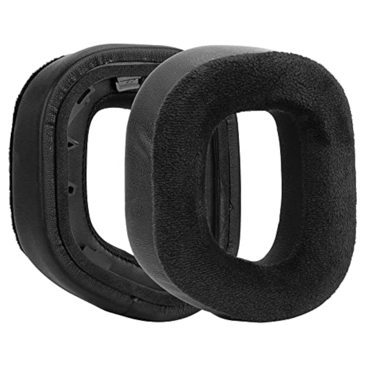 Geekria Comfort Hybrid Velour Replacement Ear Pads for Corsair HS80 Max/ HS80 USB Wired/ HS80 RGB Wireless Gaming Headphones Ear Cushions, Repair Parts (Black)