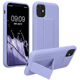 Lavender Soft TPU Case for Apple iPhone 11 with Hand Strap and Stand Function