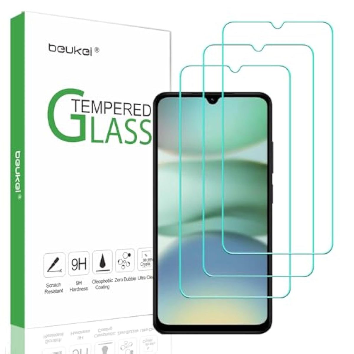 (3 Pack Designed For Xiaomi Redmi A4 / Redmi A4X / Redmi A5 / Redmi A5X Screen Protector Tempered Glass, Anti Scratch, Bubble Free, 9H Hardness