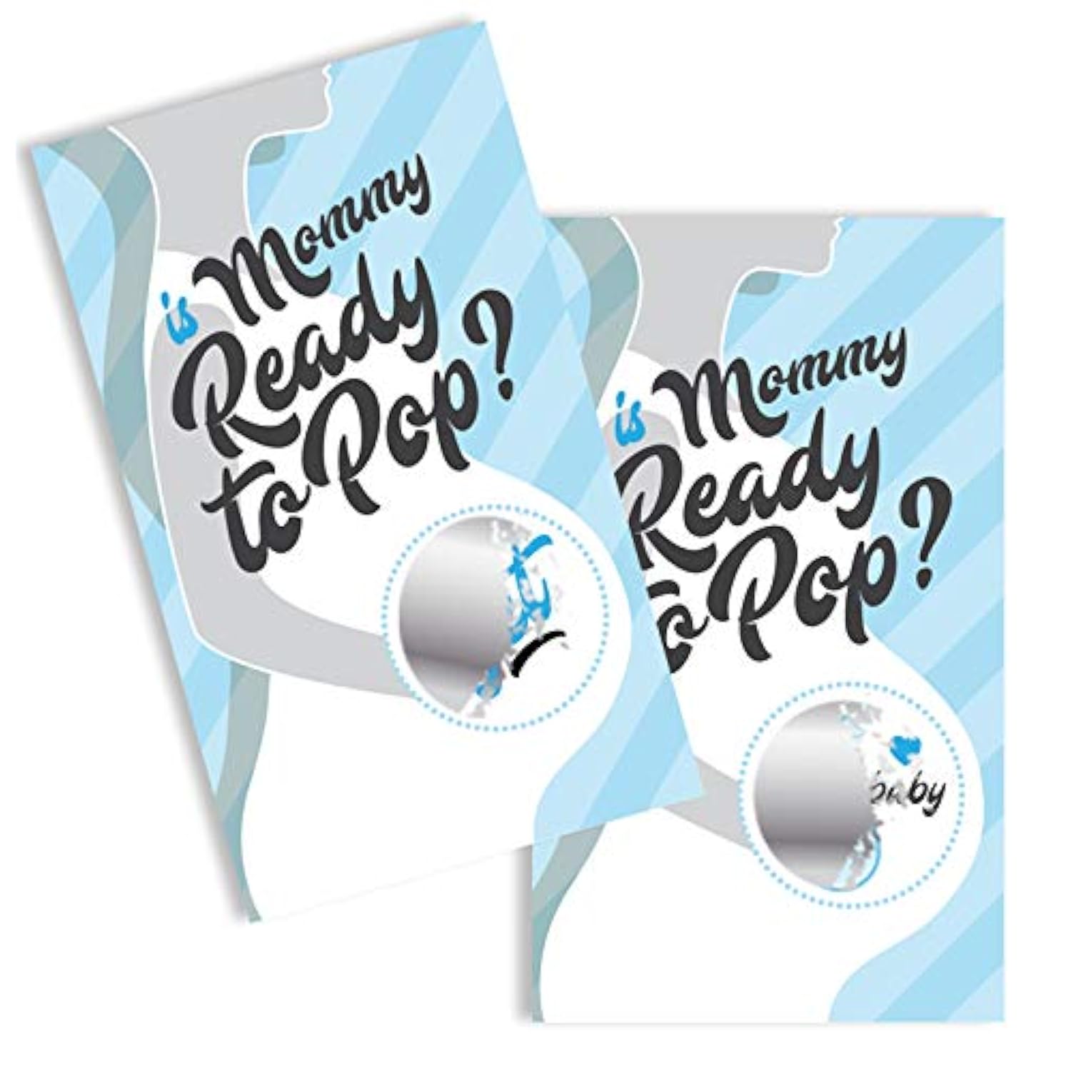 Is Mommy Baby Shower Scratch Off Game | 24 Cards | Boy Baby Shower Scratch Off Tickets | Baby Shower Scratchers | Boy Baby Shower Game Ideas