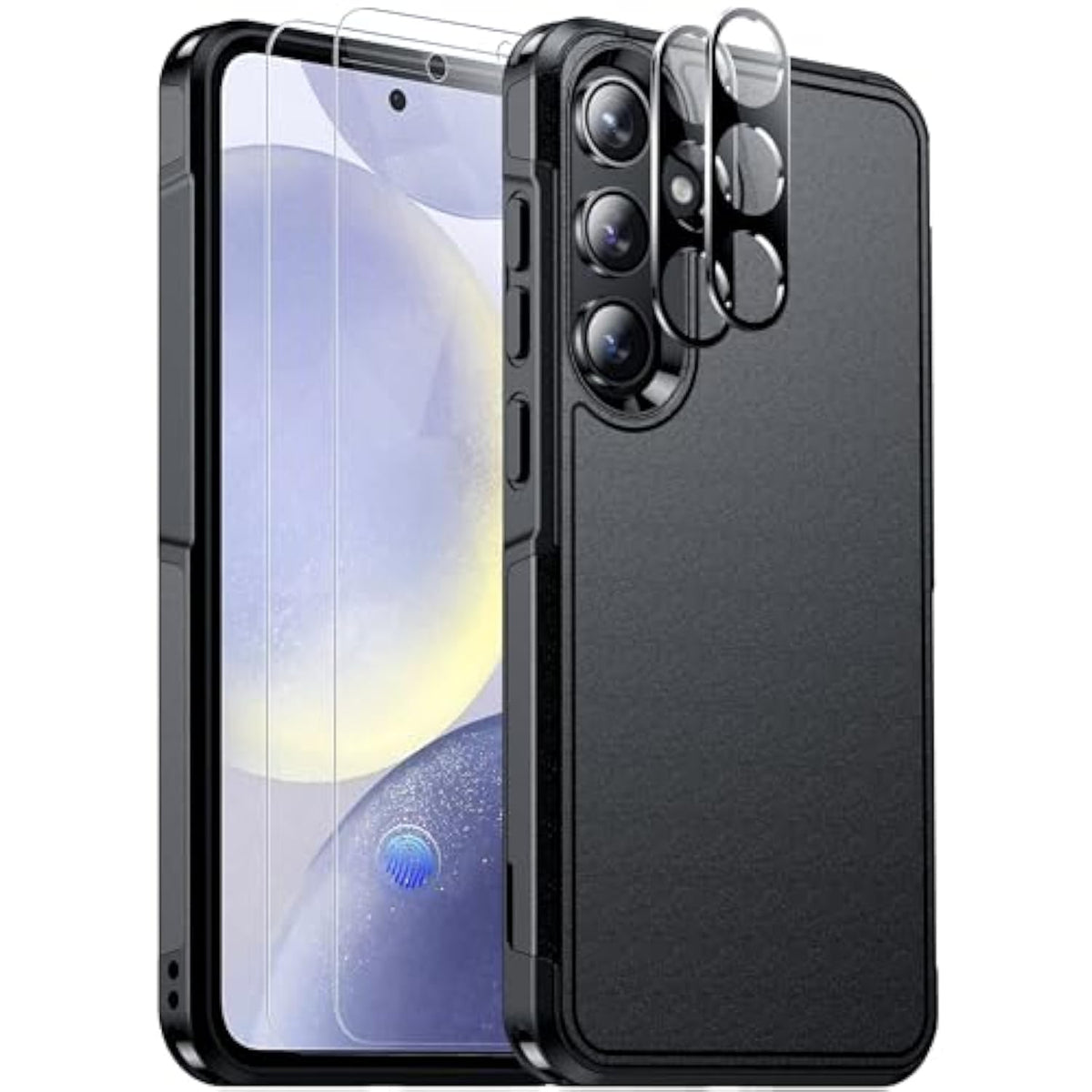 Designed For Samsung Galaxy S24 Plus Case, [10 Ft Grade Drop Protection] Heavy Duty Shockproof Phone Case For Galaxy S24 Plus 6.7 Inch, Black