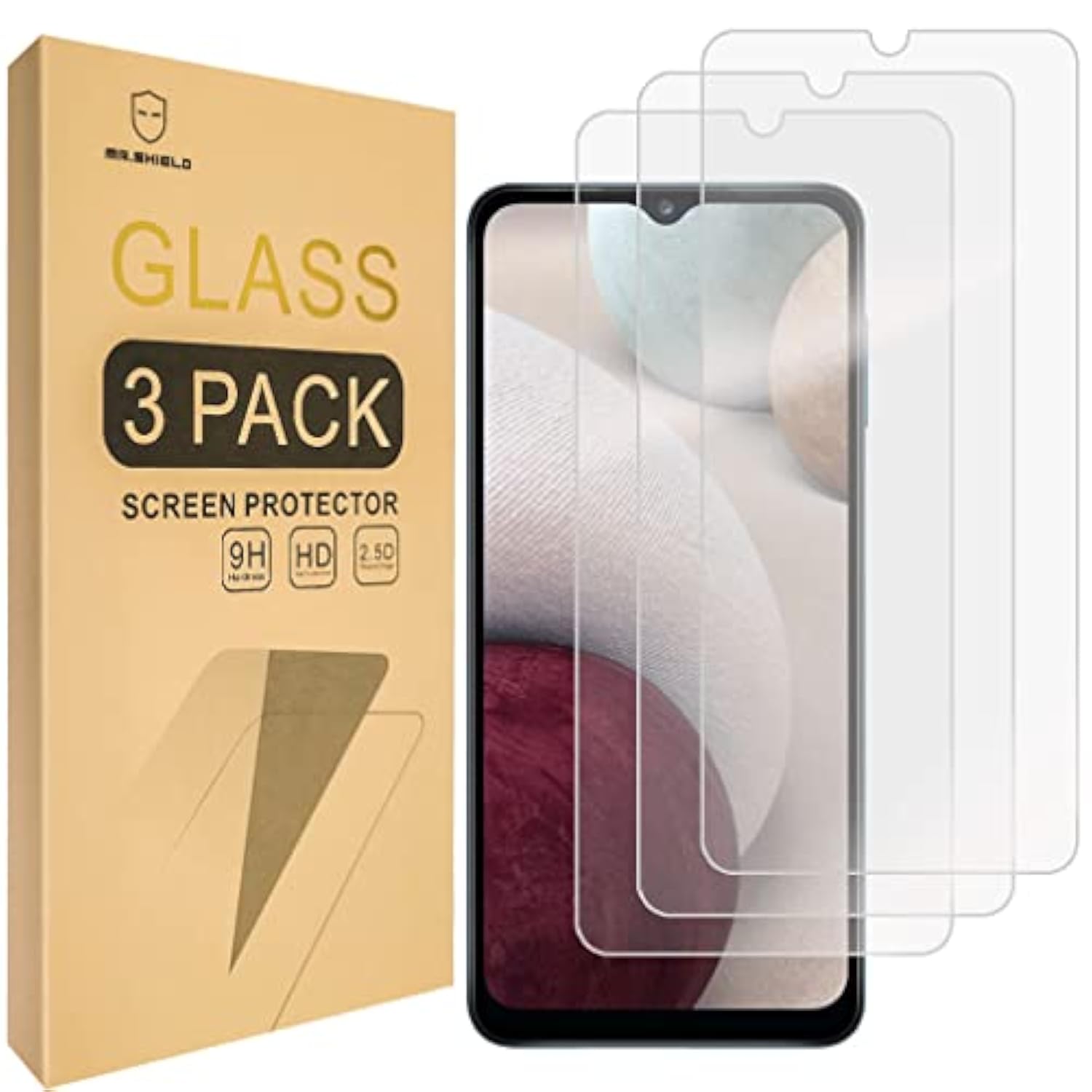 [3-Pack] Designed For Samsung Galaxy A02S [Tempered Glass] Screen Protector [Japan Glass With 9H Hardness] With Replacement