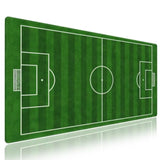 . Extended Xxl Mouse Pad (31.5" X 15.8") - Football Field Design Cool Green Soccer Course, Extra Large Office Accessories, Premium Stitched Anti-Slip Gaming Desk Mat