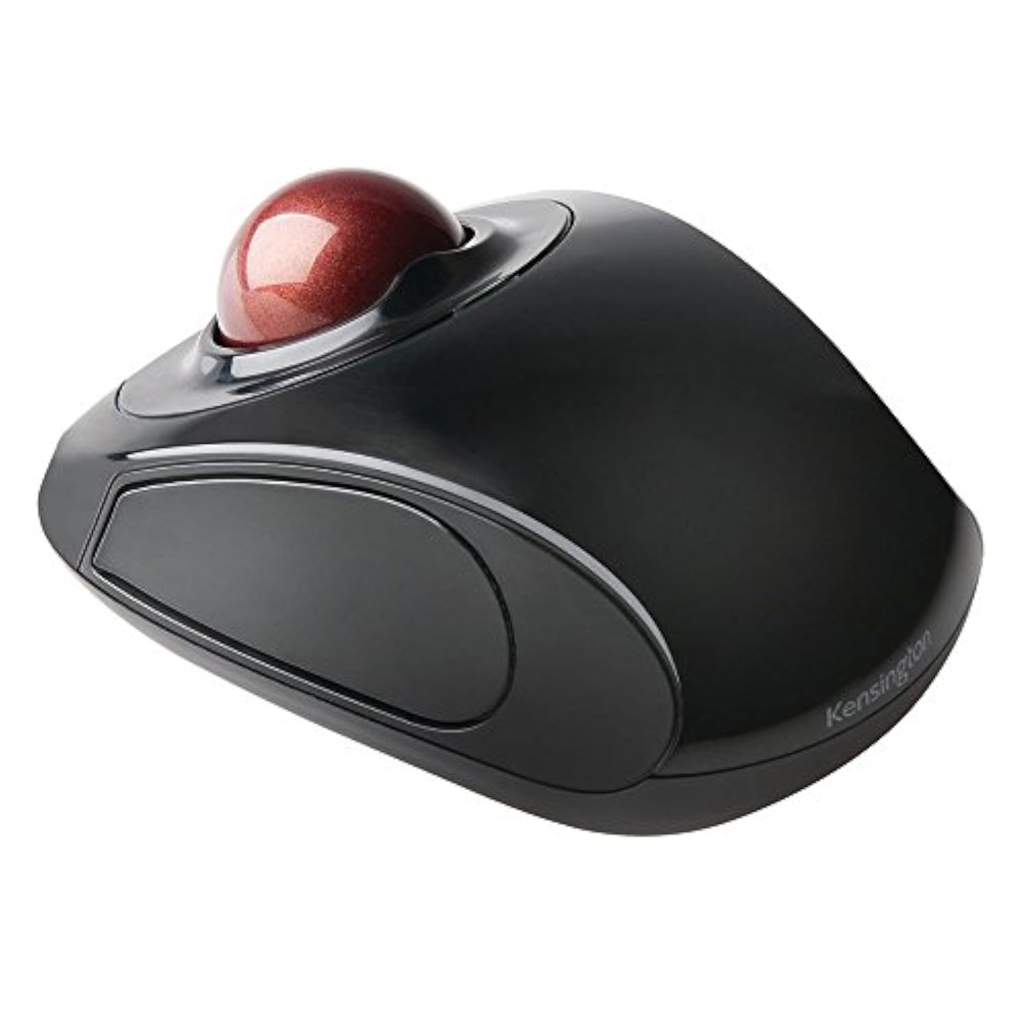 Kensington Orbit Wireless Mobile Trackball, 2.4 Ghz Frequency/30 Ft Wireless Range, Left/Right Hand Use, Black/red