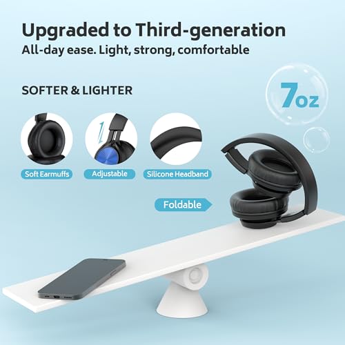 Headphones Wired 12-Pack Bulk for School Students Kids K-12 Classroom?Adjustable, Foldable, Over-Ear Headsets with Microphone HD Stereo Sound 3.5mm