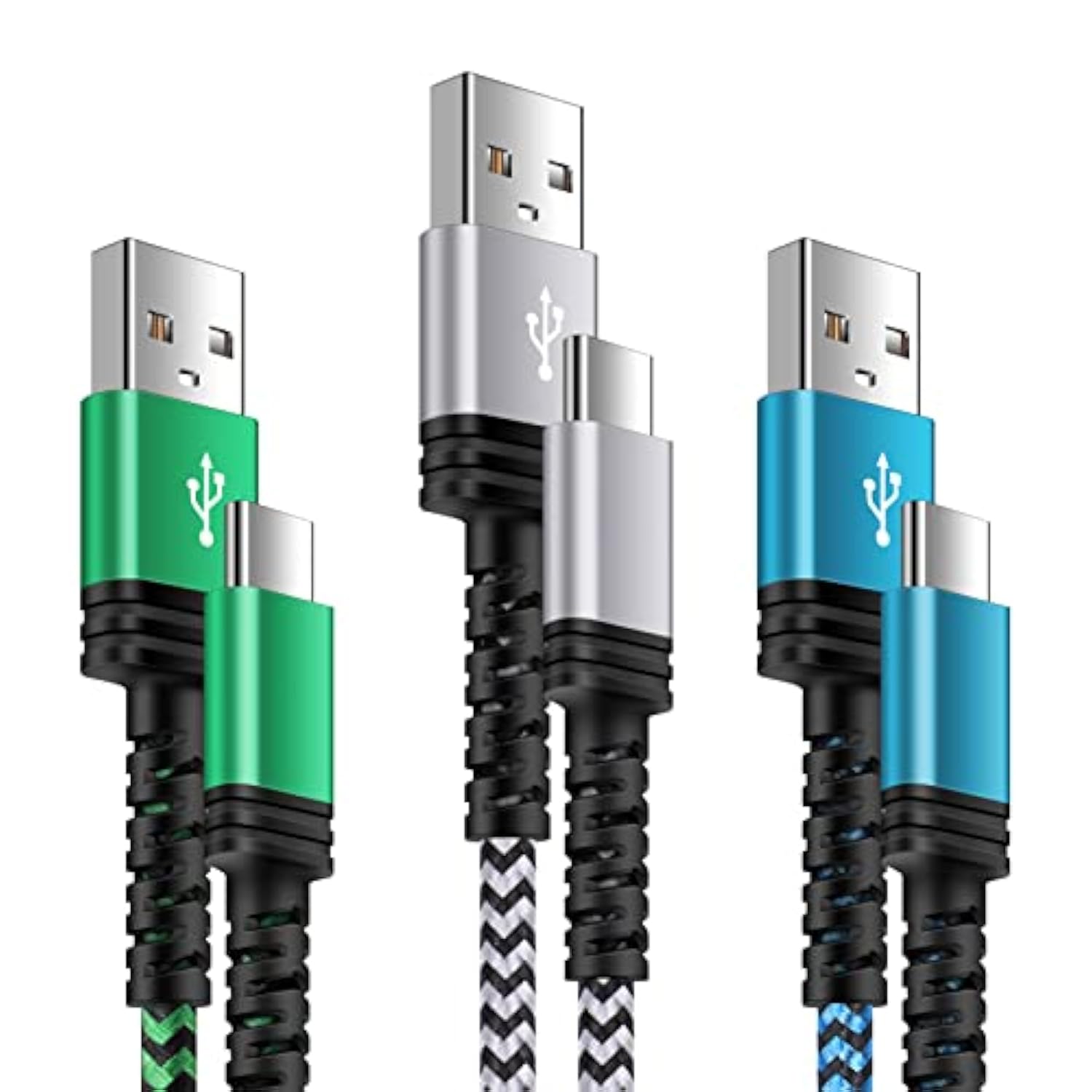 [3Pack,6Ft] Android Charger Cable Type C Fast Charging Cord For Google Pixel 9A/8A/8Pro/8/9 Pro Xl/10 Pro Xl/7A/7Pro/7/6A/6/5/4,Usb C To Type A C Port Car Cable For Samsung Galaxy S24 Fe/S25,Iphone 16