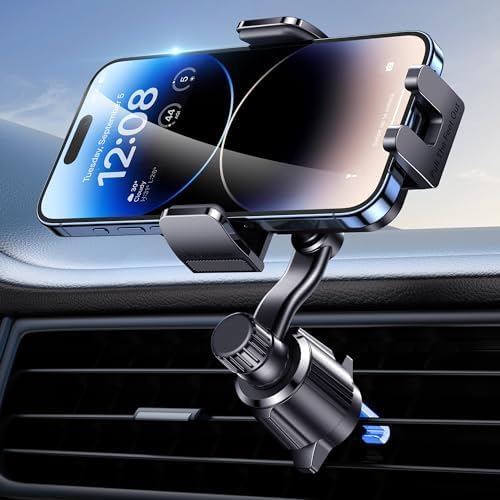 Phone Holders For Your Car [Never Blocking] Universal Car Phone Mount Hands Free Car Phone Holder For Car Vent Extension Clip Air Fit For Iphone Android Smartphone