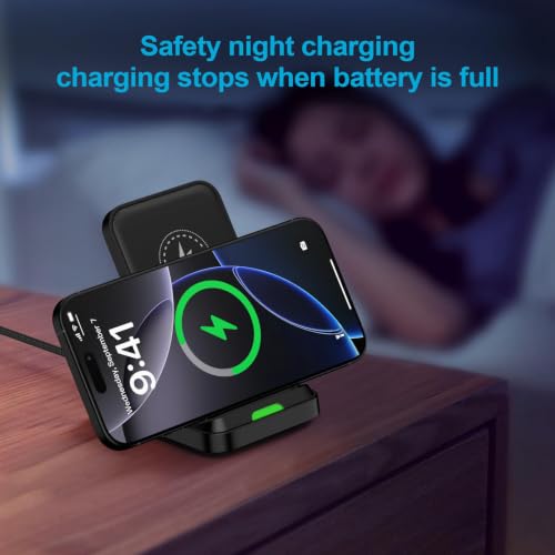 for Google Pixel 9, 10 Pro XL, Wireless Charger Phone Stand Station for Google Pixel 10a, 10, 10 Pro, 10 Pro Fold, 9, 9 Pro, 9 Pro XL, 8, 8 Pro, 7, 7