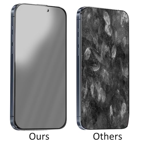 2 Pack for iPhone 14 Pro Max Matte Privacy Screen Protector Anti spy Anti glare Tempered Glass Film Easy Installation Auto-Alignment Kit, Auto