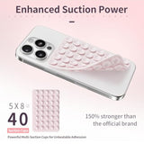 Double Sided Phone Case Mount, 2 Pack, Light Pink and Hot Pink