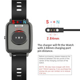 Compatible For Idw19/Idw13 Smartwatch Charger, 3.3Ft Usb Charging Cable For Woneligo W13, Amzhero Idw19/Idw13, Enomir Idw19/Id208Bt, Milouz Idw19, Skg V7, Fitpolo Idw13/Idw15 Smartwatch (Black-2Pcs)