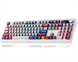 F106 PRO Wireless Mechanical Keyboard,Full Size Gaming Keyboard with Hot Swappable Knob & Screen,Tri-Mode RGB Backlit with 8000mAh for