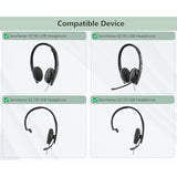 Prime Earpads Replacement Compatible With Sennheiser Sc160 Sc165 Sc130 Sc135 Usb Headphones Ear Pads Cushion(Protein Leather/Memory Foam)
