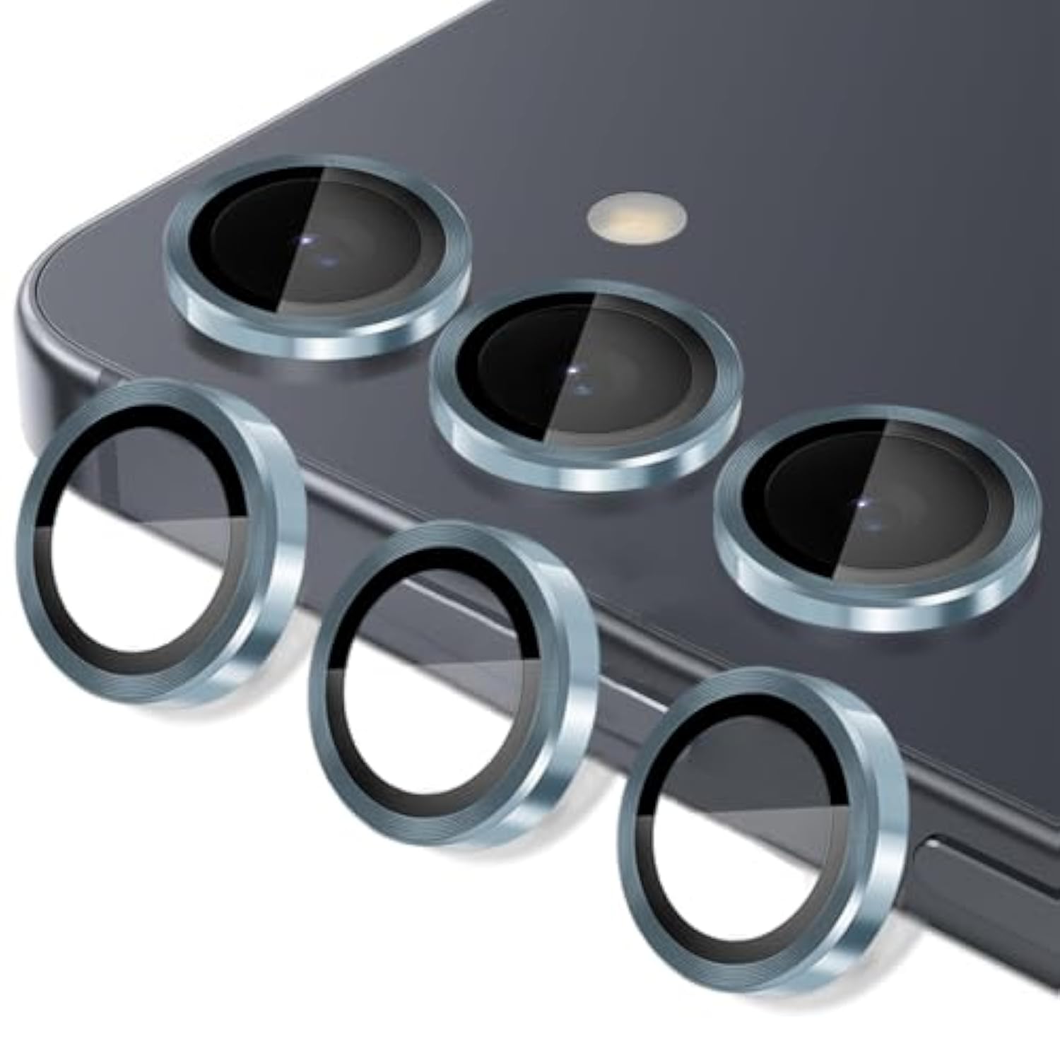 Camera Lens Protector For Samsung Galaxy S25 Plus, Tempered Glass Lens Protector Fits For Samsung Galaxy S25 Plus Blue