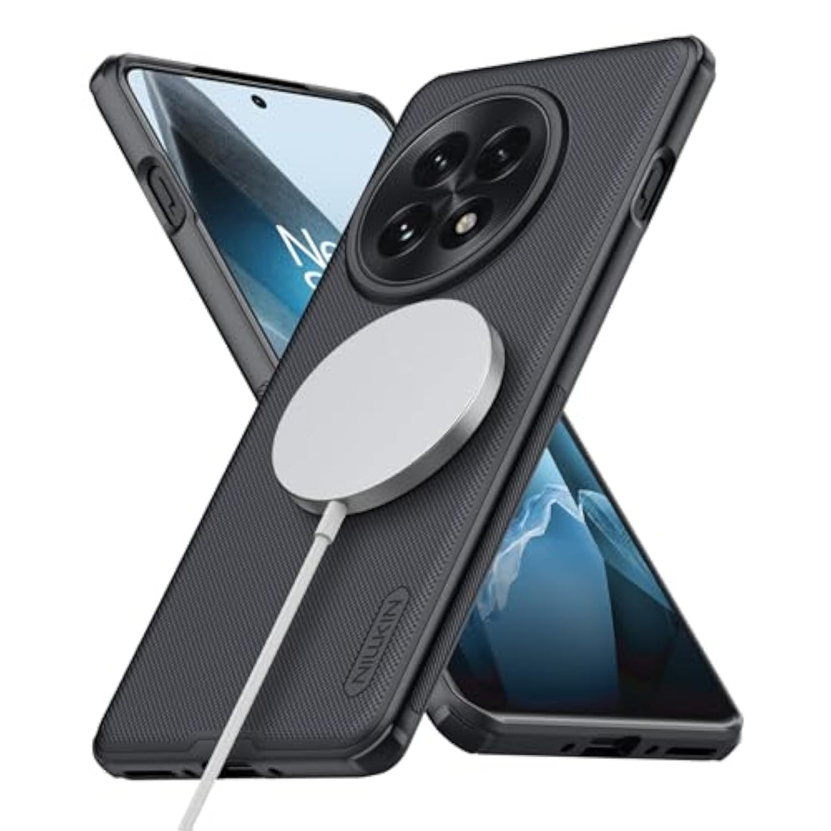 Magnetic For Oneplus 13 Case 6.82'', Compatible With Magsafe, Military Grade Drop Tested, Shockproof Slim Fit One Plus 13Case, Frosted Shield Pro For Oneplus 13 Case Magsafe, Black