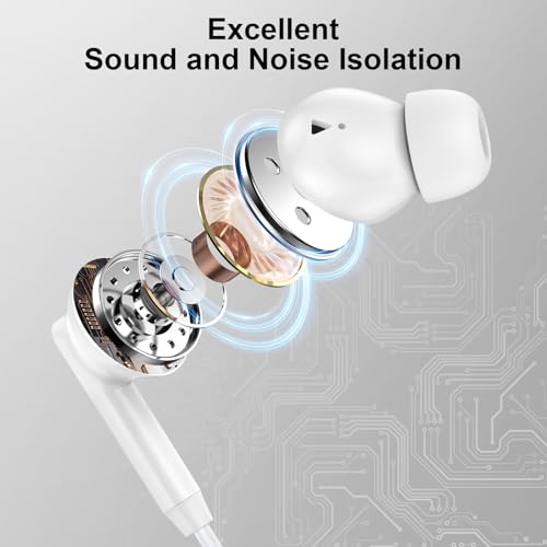 USB C Earphones Wired Headphones for iPhone 17 17 Pro Max Plus Air 16 16e 15  Ear Buds USB C Wired Earbuds Type C Headphones for Galaxy S26