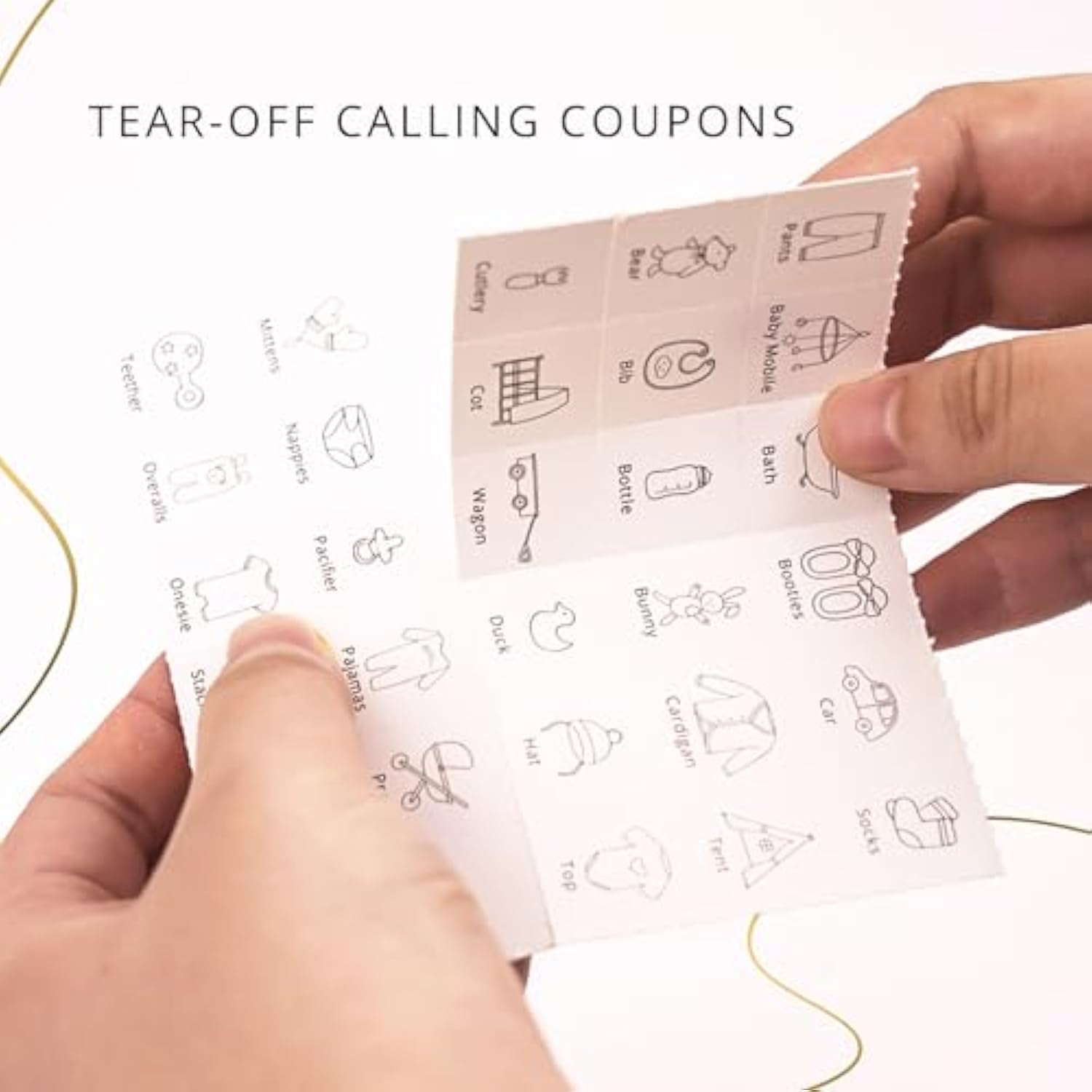 Baby Shower Games, Baby Shower Bingo Game, 50 Pre-Filled Cards, Boy Or Girl, Gender Neutral, Minimalist