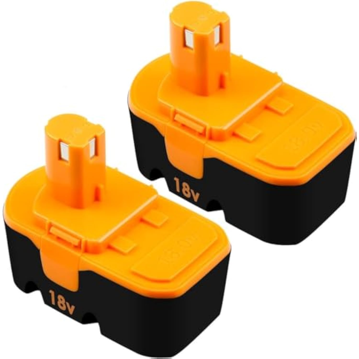 2-Pack 3.6Ah P100 Replacement 18V Batteries for Ryobi Cordless Tools Orange