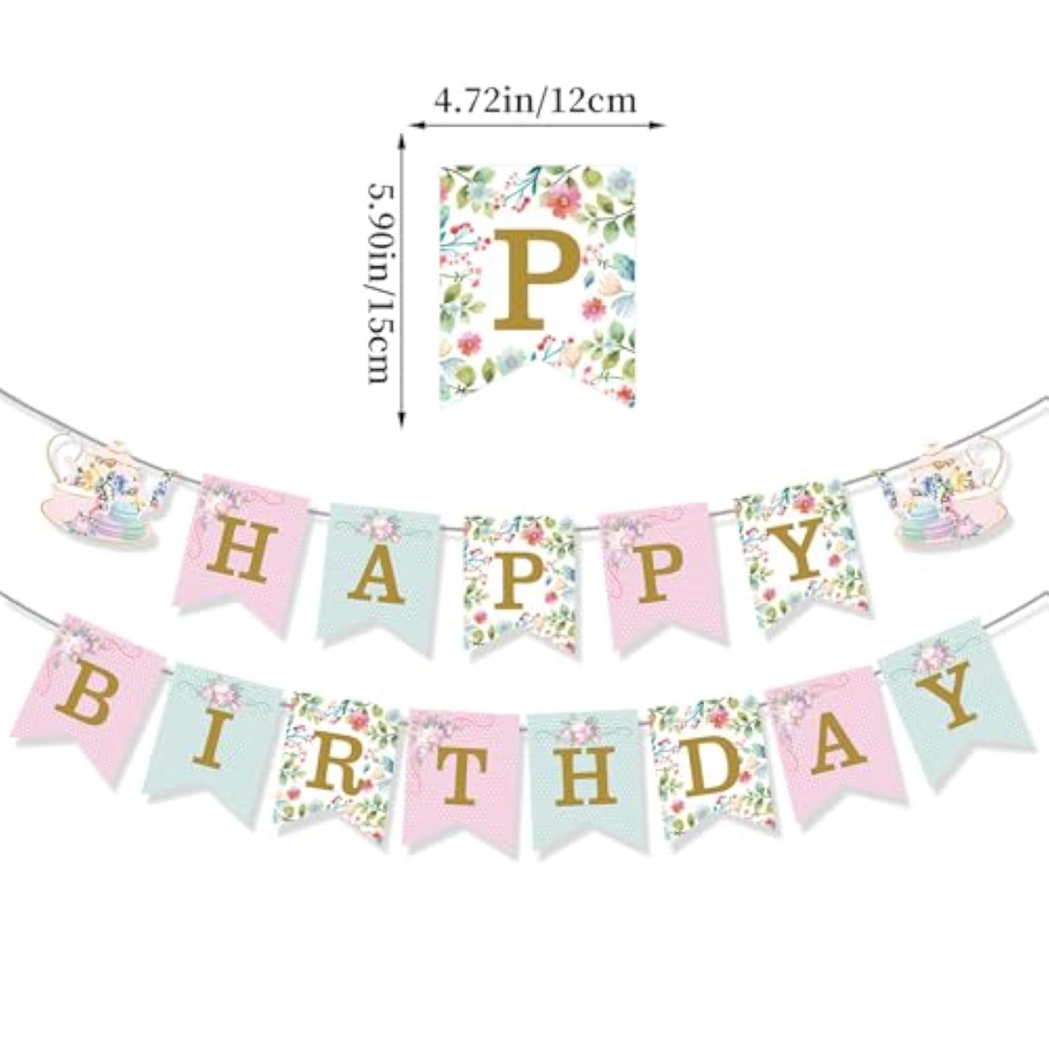 Birthday Party Decoration, Happy Birthday Banner Party Backdrop With Banner?Swirl?Honeycomb Balls?Circle Parper Garland For Girl Woman Pastel Festivals Party Decoration