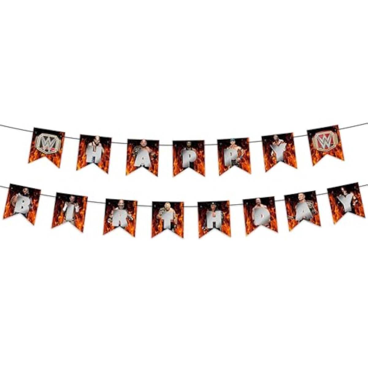 "Wwwe Happy Birthday Banner – Party Decorations For Adults – Durable Reusable Birthday Party Supplies – Perfect Birthday Décor For Boys, Girls, Men, Women – Indoor Outdoor Celebration Banner"