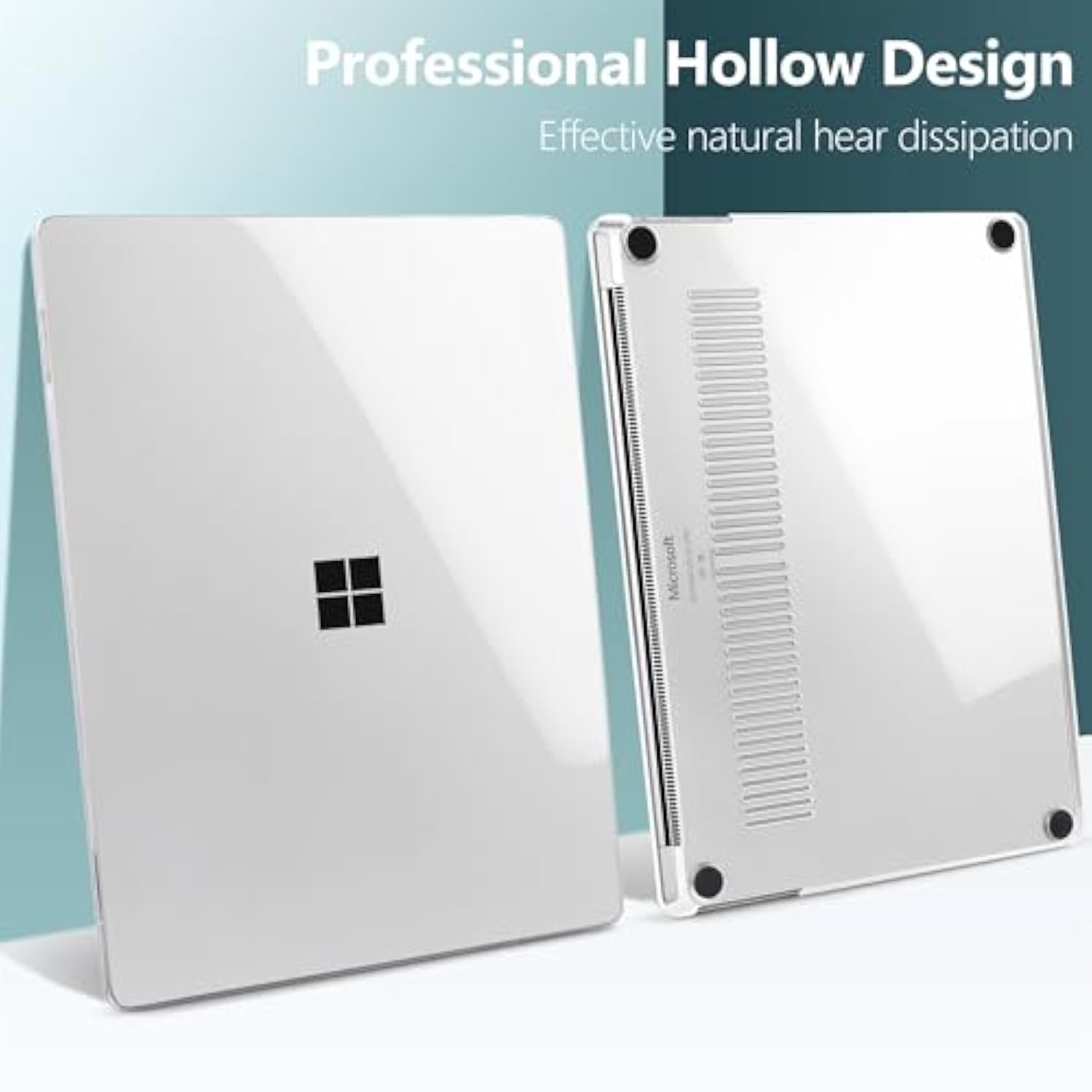 Crystal Case For Microsoft Surface Laptop 15-Inch Touchscreen Copilot+ Pc 2024 (7Th Ed) Lightweight Durable Scratch-Resistant Easy Install, With Keyboard Cover & Screen Protector, Clear