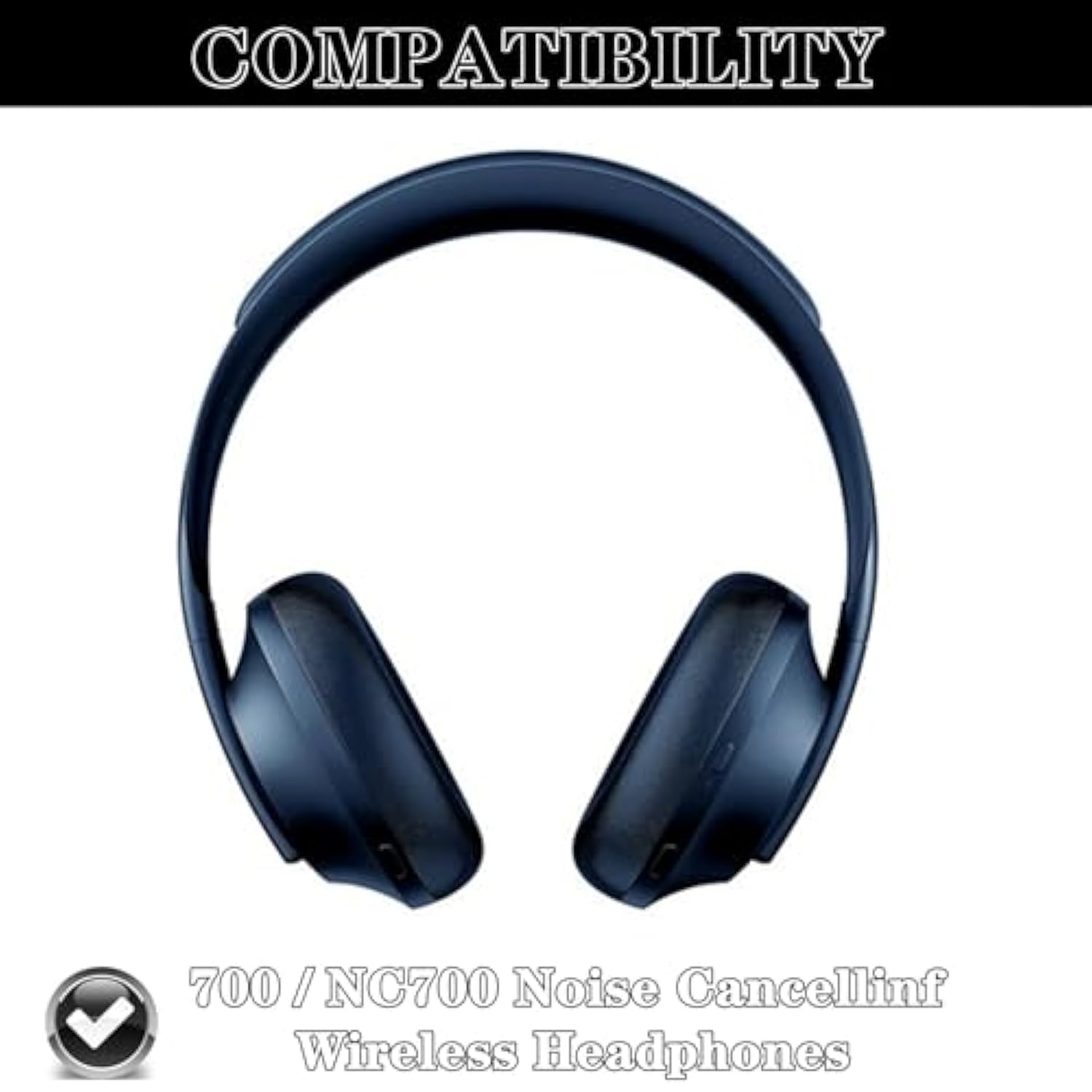 Nc700 Replacement Earpads Compatible With Bose 700 Nc700 Wireless Headset, Ear Pads Cushions With Softer Memory Foam High Density Noise Cancelling Foam, Added Thickness-Blue