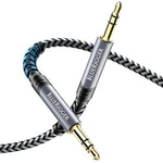 3.5Mm Stereo Audio Cable (10Ft, 24K Gold Plated Jack, Auxiliary Cable, Male To Male, Hi-Fi Sound) – Aux Cord For Headphones, Home Car Stereo, Speaker, Amplifier, Phones, Tablets, Laptops