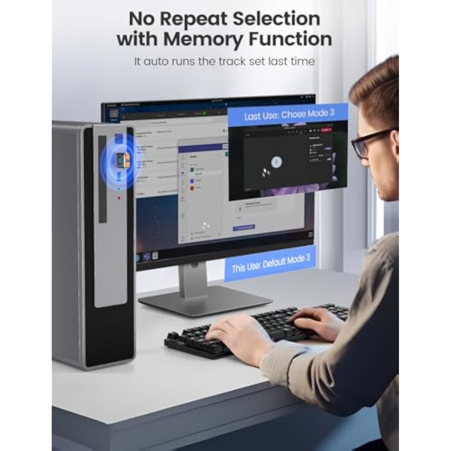 Mini Mouse Jiggler Plug And Play With On/Off Switch, 100% Undetectable Usb Por