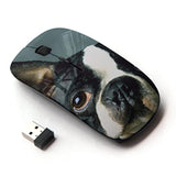 [ Optical 2.4G Wireless Mouse [ French Bulldog Boston Bull Terrier Dog ]