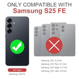 Case For Samsung Galaxy S25 Fe, Pu Leather Wallet Case With Credit Card Slot Holder Ultra Slim Protector Case For Samsung Galaxy S25 Fe 5G (Blue)