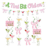 A Tini Bit Older Birthday Decorations Coquette Banner Pink Bow Garland Party Supplies For Girls