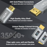 8K Fiber Optic Hdmi Cable 16Ft, Certified 48Gbps High-Speed Hdmi 2.1 Cable, Su