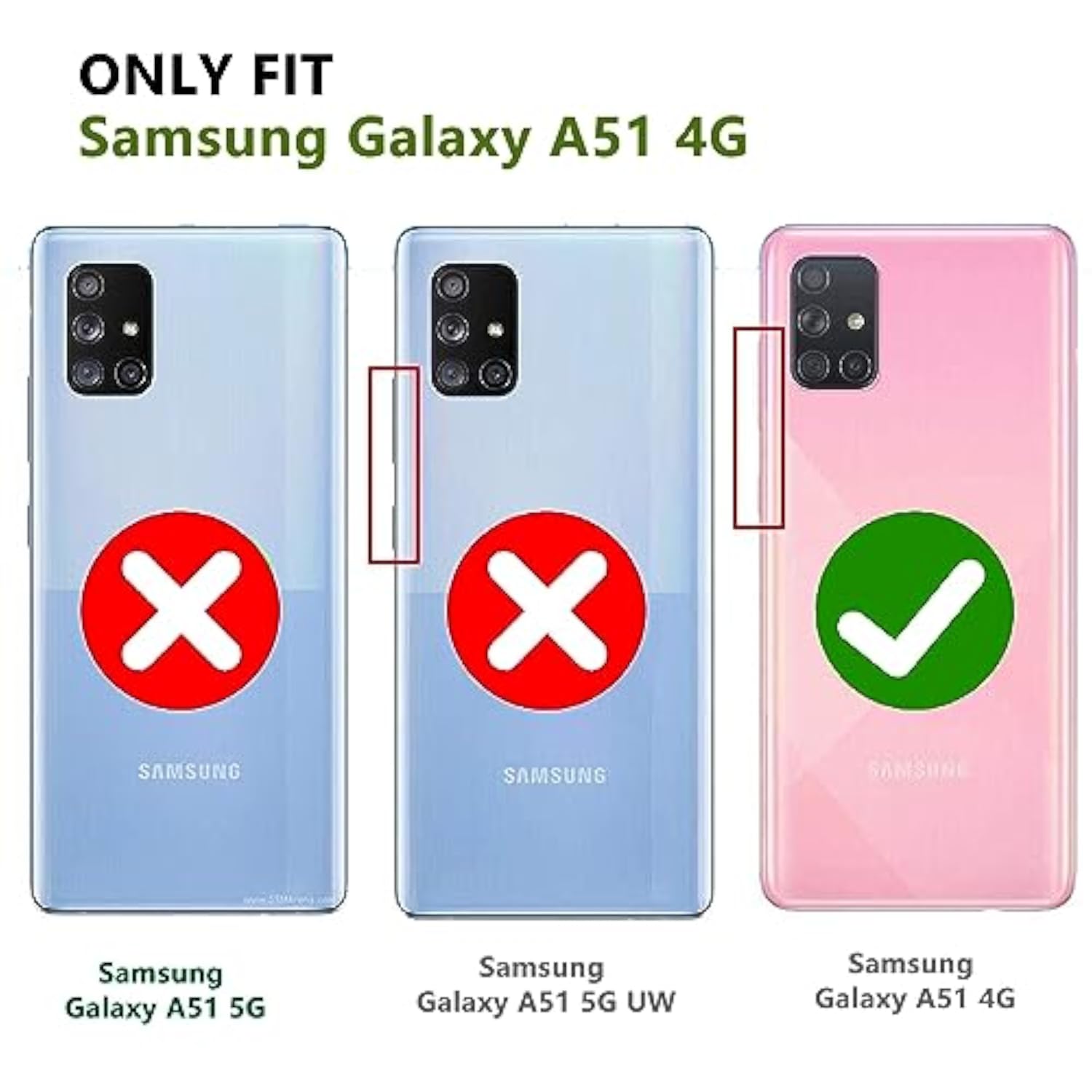 Heavy Duty Armor Case for Samsung Galaxy A51 4G Phone, 360 Metal Rotating Ring Kickstand Holder Magnetic Car Mount, Shockproof Full Body Cover with Anti-Fingerprint Soft Silicone Material, Blue