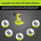 1 Pack Power Wheel Adapter For Ryobi 18V Battery, Upgraded Battery Converter Kit With Switch, Fuse & Wire Terminals, 12 Awg Wire, Power Connector For Diy Rc Car Toys Robotics