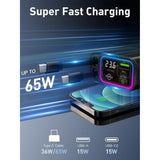 Retractable Car Charger Usb C,145W Type C Car Charger Fast Charging With Dual Retractable Usb C Cable And Usb Ports, Compatible With Iphone 16/15,S25/24/23/22, Pixel 9/8/7