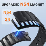 Magnetic Silicone Bands Compatible with Google Pixel Watch 4/3/2/1 41mm for Women and Men, Rugged Soft Sport Strap Replacement Wristband